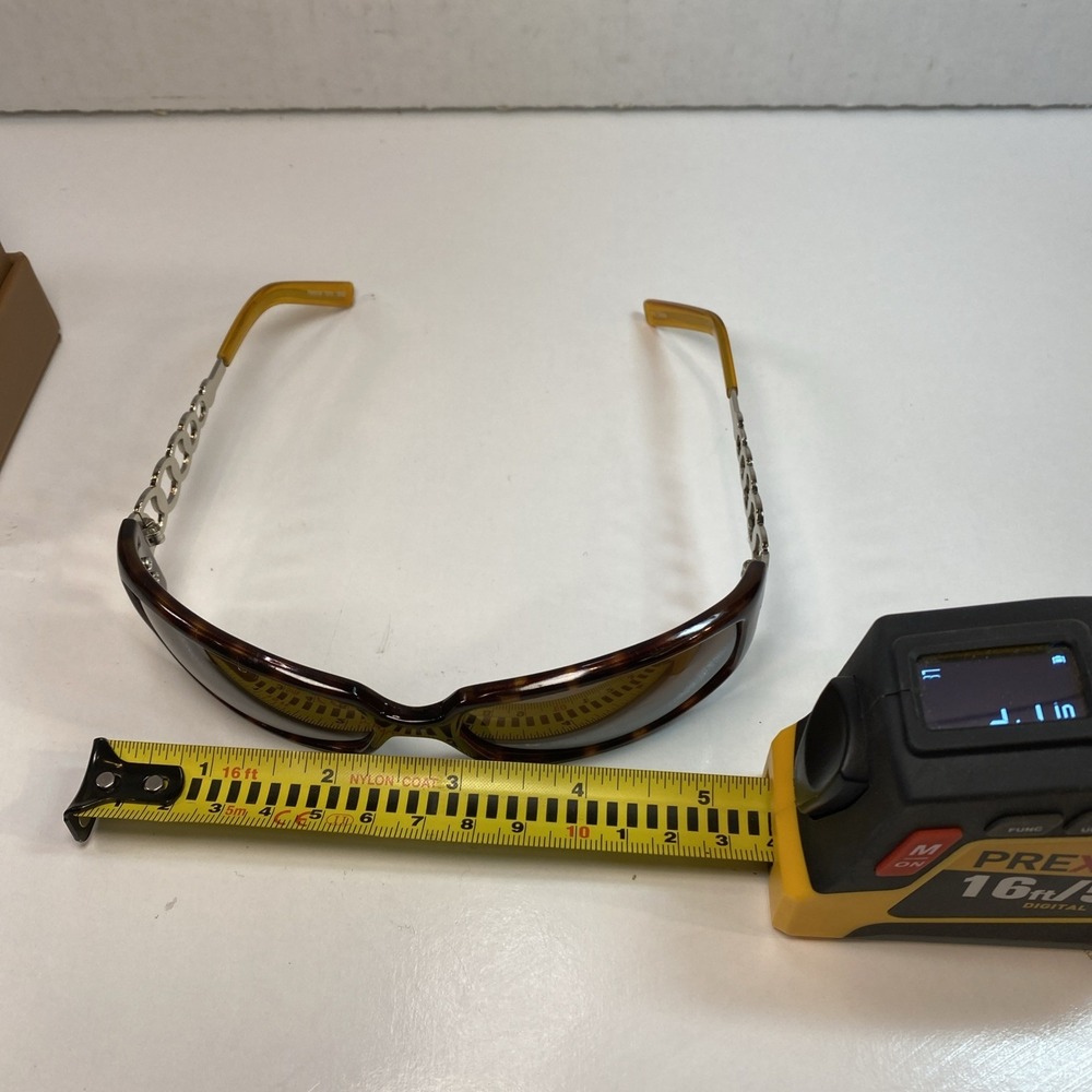 Personal optics Vintage Women's‎  Sunglasses Brown & Amber Silver Circles Frame - Picture 6 of 6